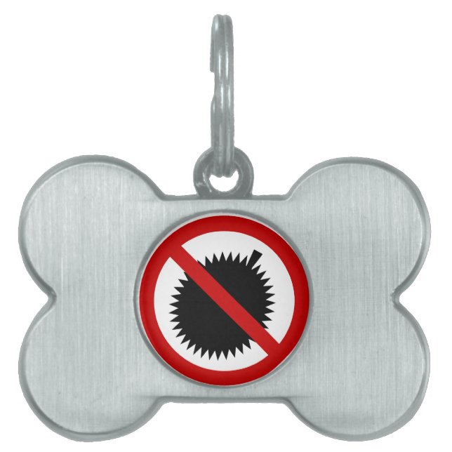 NO Durian Tropical Frucht ⚠ thailändischen Zeichen Tiermarke (Vorderseite)