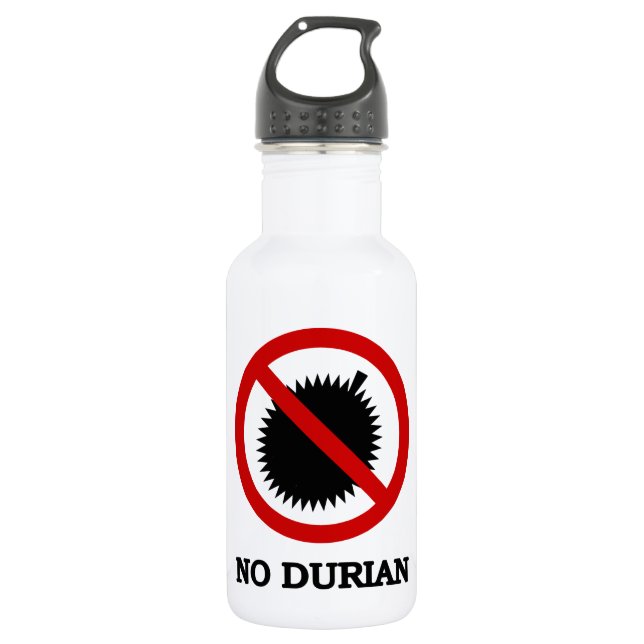 NO Durian Tropical Fruchtzeichen Trinkflasche (Vorderseite)