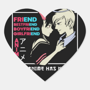No End Anime Closing Manga Art Cosplay Otaku Gesch Herz-Aufkleber