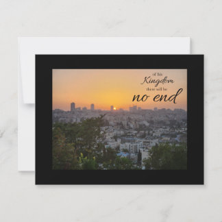 No End to His Kingdom Flat Note Card Mitteilungskarte