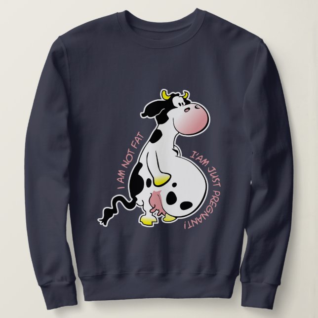 No estoy gorda, solo estoy embarazada sweatshirt (Design vorne)
