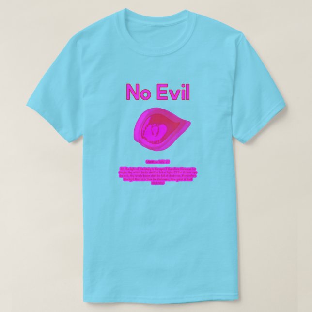 No Evil - Tahitian Sunset Logo- T-Shirt (Design vorne)