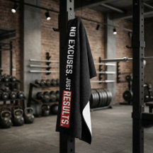 No Excuses Gym Towel Motivation Workout