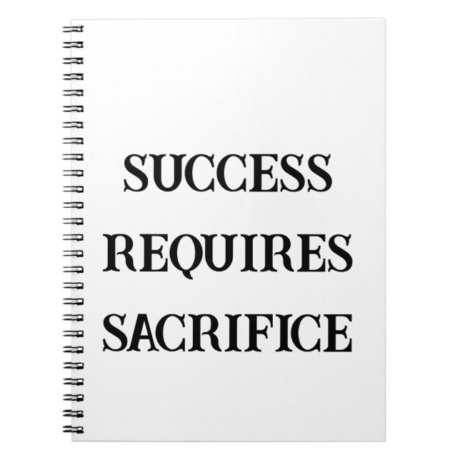 No Excuses - Success Mindset Notebook for Men Notizblock (Vorderseite)