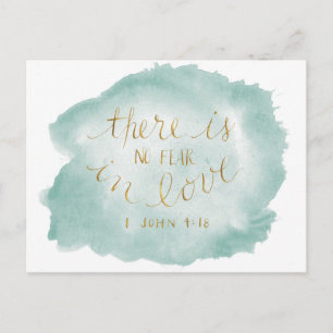 No Fear in Love Postcard Postkarte