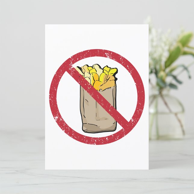 No Fries Sign Einladung (Von Creator hochgeladen)