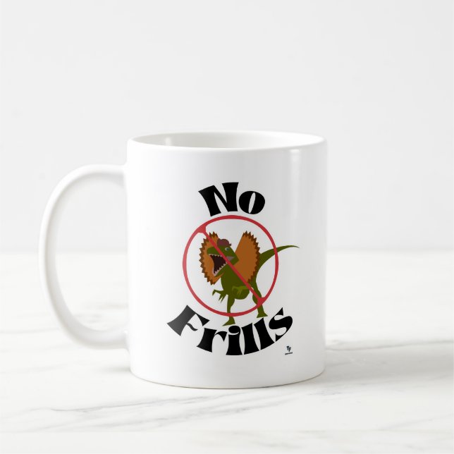 No Frills Dinosaur Stone Age Fun Time Kaffeetasse (Links)