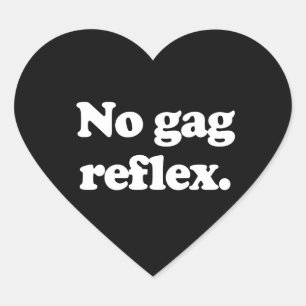 NO GAG REFLEX Herz-Aufkleber