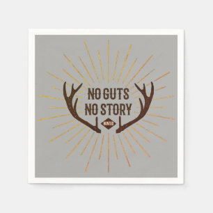 NO Guts No Story Hunter Serviette