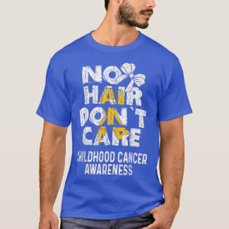 NO Hair- Kinderkrebs-Bewusstseinsförderer Ribb T-Shirt