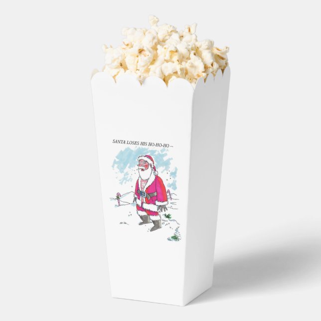 No Ho Ho Ho mit Text-Popcornboxen Geschenkschachtel (Geplatzt)
