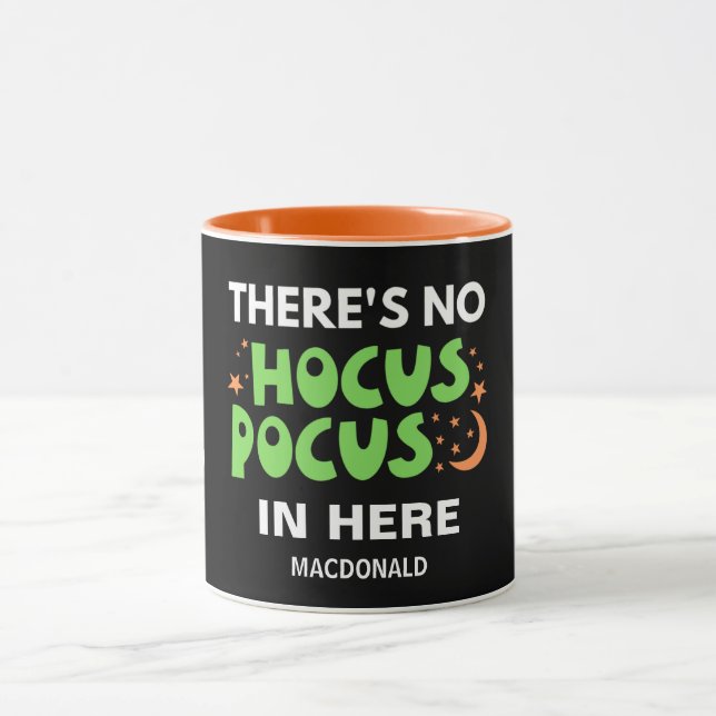 NO HOCUS POCUS Personalisiertes Christliches Hallo Tasse (Zentrum)
