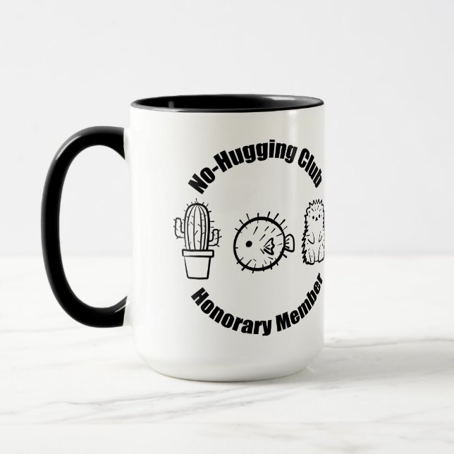 No Hugging Club Tasse (Links)
