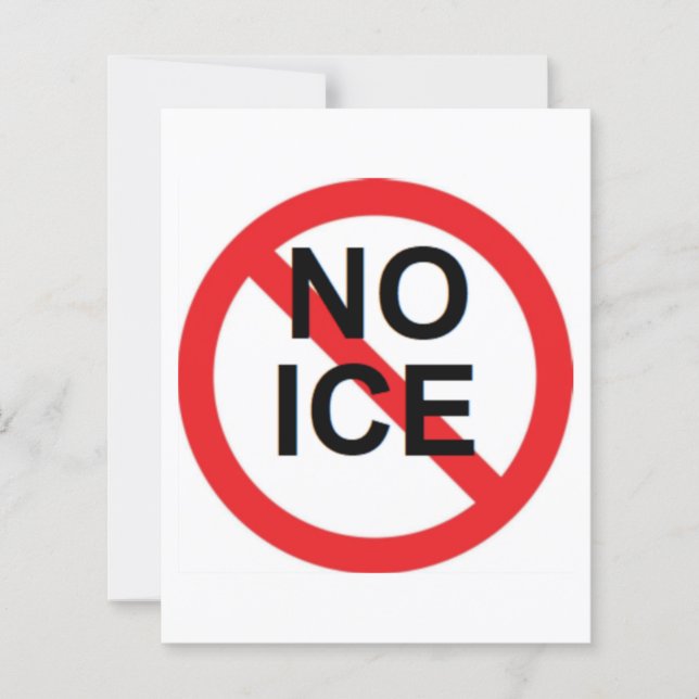 NO ICE  (Vorderseite)