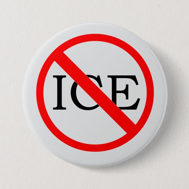 "NO ICE" Button (Vorderseite)