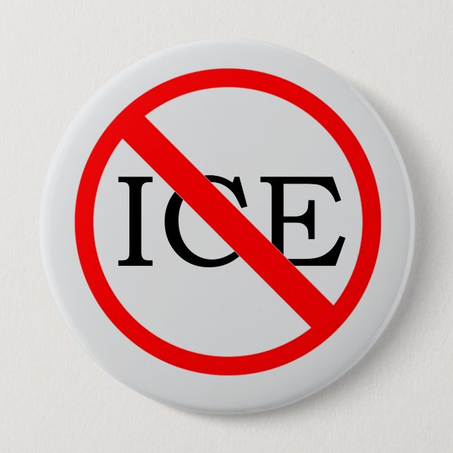 "NO ICE" Button (Vorderseite)