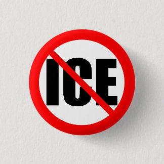 "NO ICE" protest Button