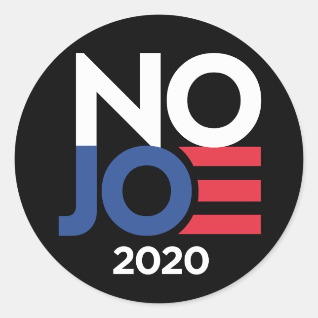 NO JOE 3" Rundaufkleber Runder Aufkleber (Vorderseite)