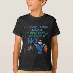 No Karate Polizist Funny Officer Pride Graphic Wea T-Shirt