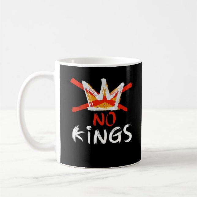 No King Funny Quote Retro Creative Style Kaffeetasse (Links)