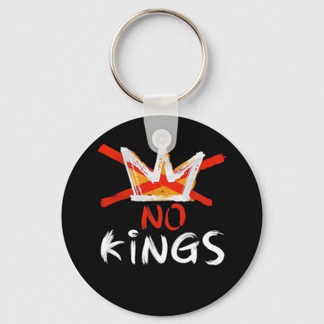 No King Funny Quote Retro Creative Style Schlüsselanhänger (Vorderseite)