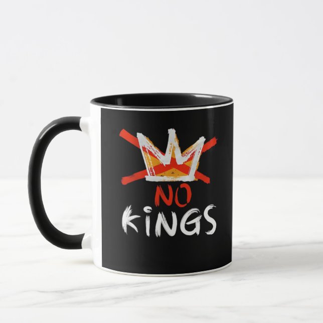 No King Funny Quote Retro Creative Style Tasse (Links)
