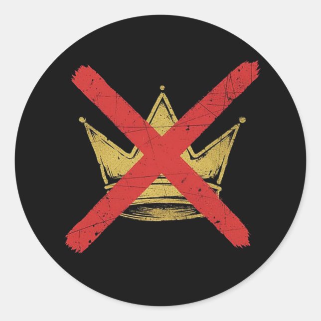 NO KING"S Sticker (Vorderseite)