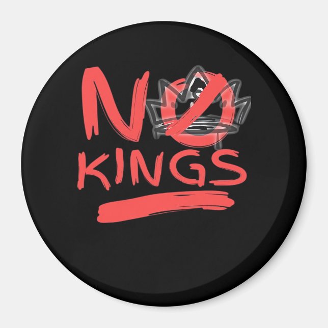 No King Simple Clean Design Magnet (Vorne)