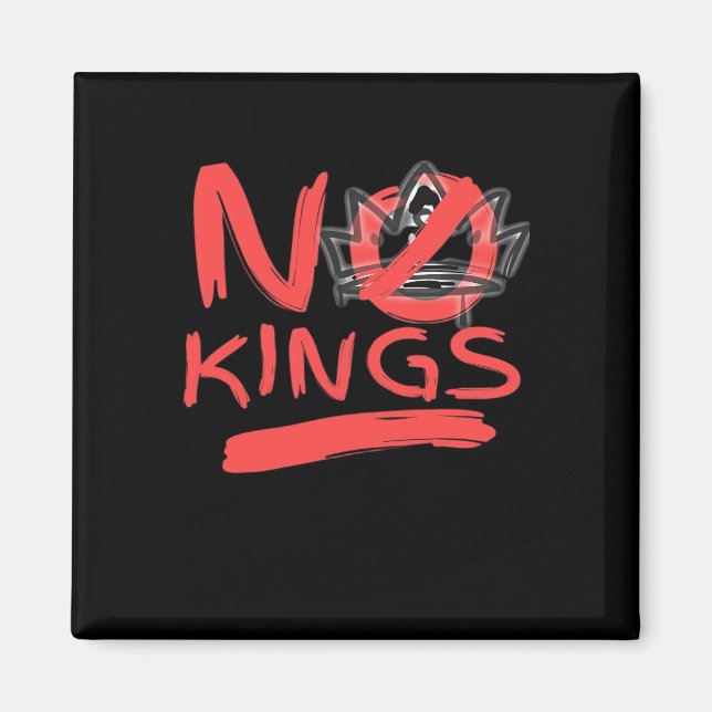 No King Simple Clean Design Magnet (Vorne)