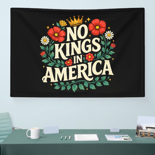 No Kings America Banner (Messe)