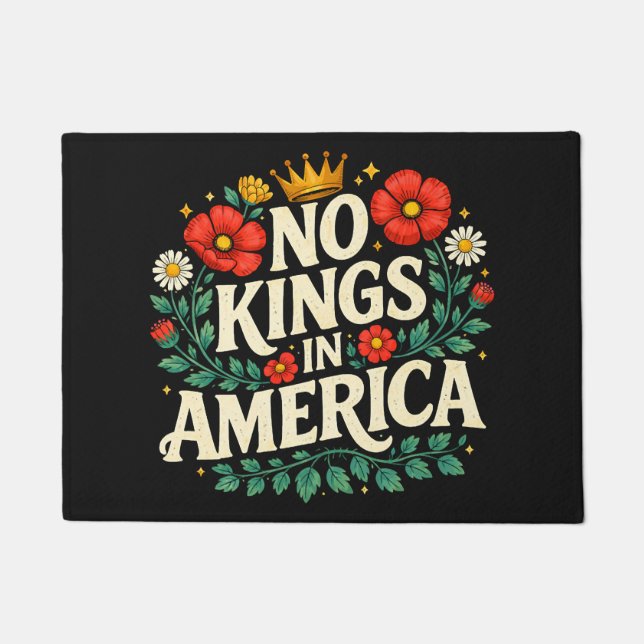 No Kings America Fußmatte (Vorderseite)