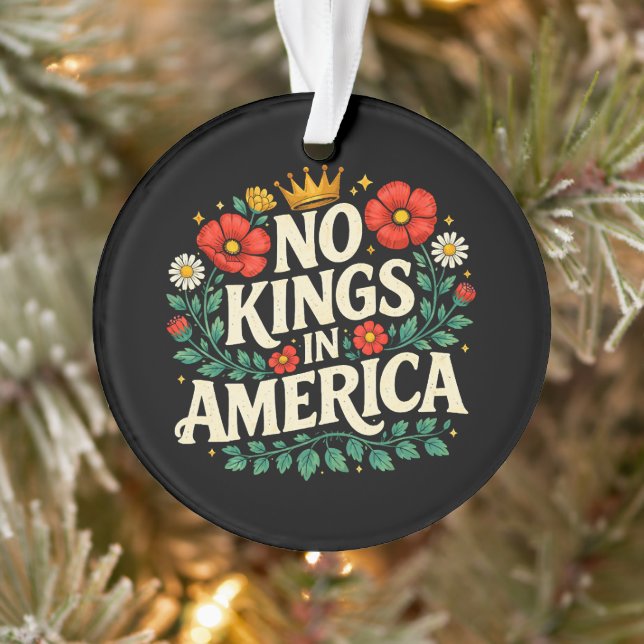 No Kings America Ornament (Baum)