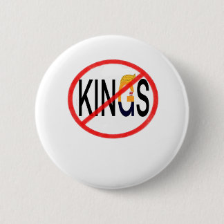 No Kings Anti Classic Minimal Clean Button