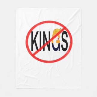 No Kings Anti Classic Minimal Clean Fleecedecke