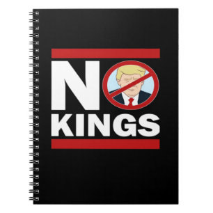 No Kings Anti Classic Minimal Clean Notizblock