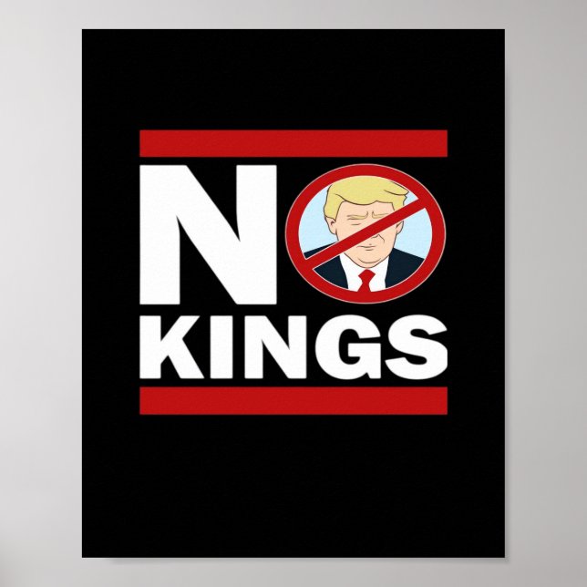 No Kings Anti Classic Minimal Clean Poster (Vorne)