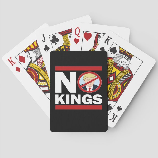 No Kings Anti Classic Minimal Clean Spielkarten (Rückseite)