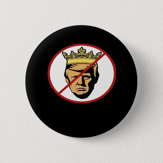 No Kings Anti Creative Classic Design Button (Vorderseite)