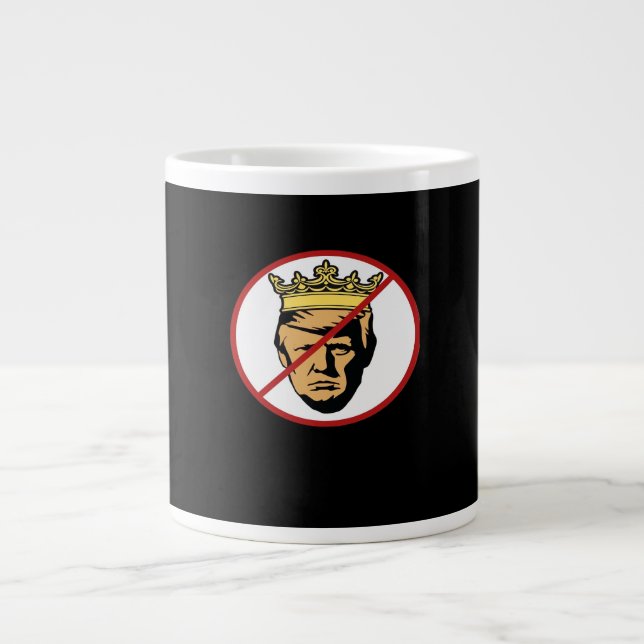 No Kings Anti Creative Classic Design Jumbo-Tasse (Vorderseite)