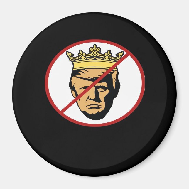 No Kings Anti Creative Classic Design Magnet (Vorne)