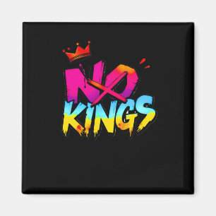 No Kings - Bold Graffiti Statement Sticker Magnet