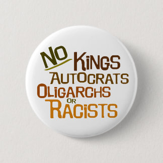 No Kings — Braune Version Button