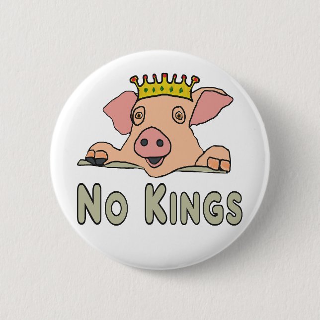 No Kings Button (Vorderseite)