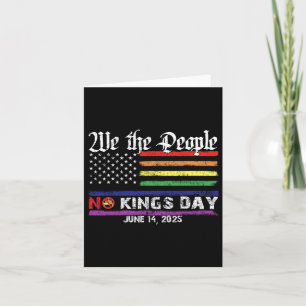 No Kings Day 14. Protest T-Shirt 2025 No Kings I Karte