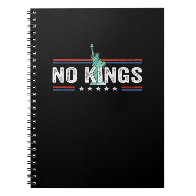 No Kings Day Retro Graphic Notizblock (Vorderseite)