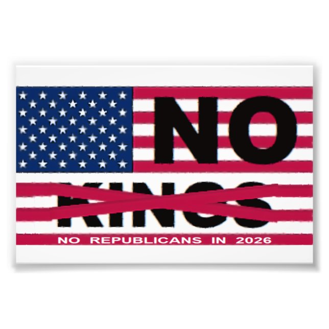 NO KINGS FOTODRUCK (Vorne)