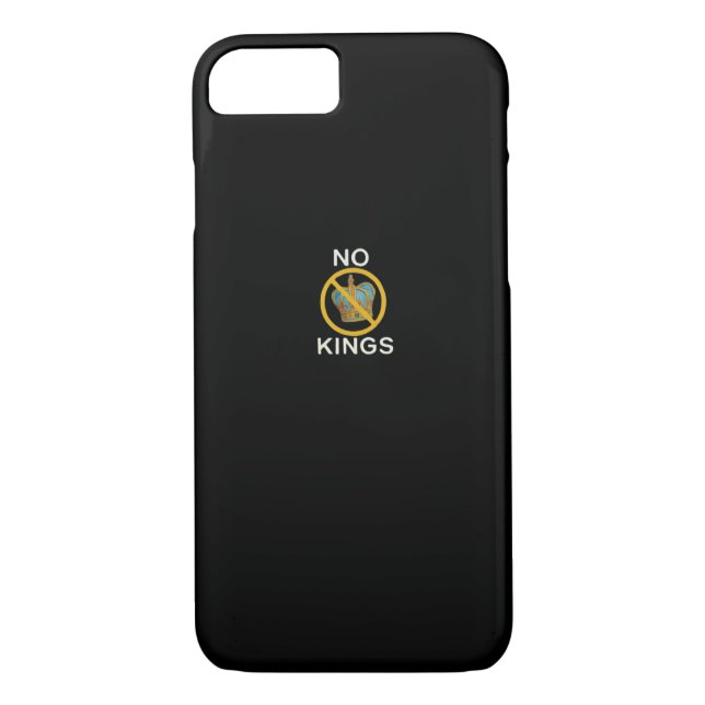 No Kings  Funny Design Case-Mate iPhone Hülle (Rückseite)