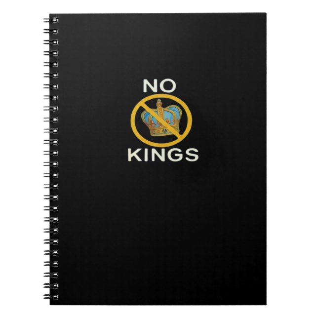 No Kings  Funny Design Notizblock (Vorderseite)