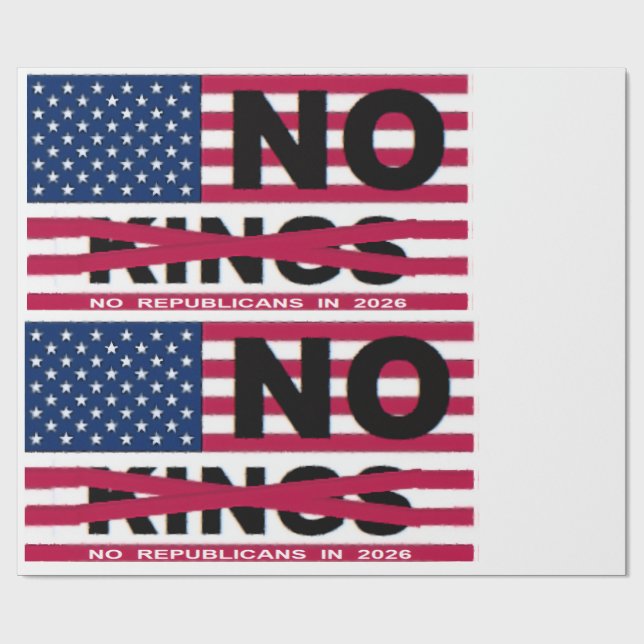 NO KINGS GESCHENKPAPIER (Flach)