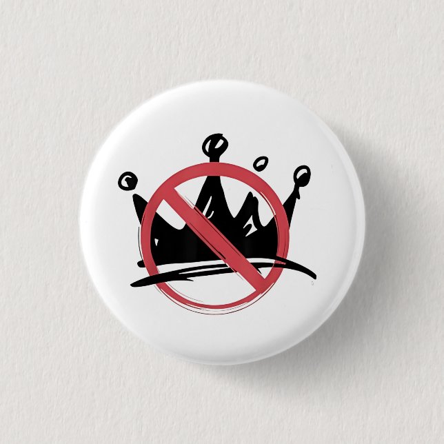 No Kings In America 2025 4. Juli Button (Vorderseite)